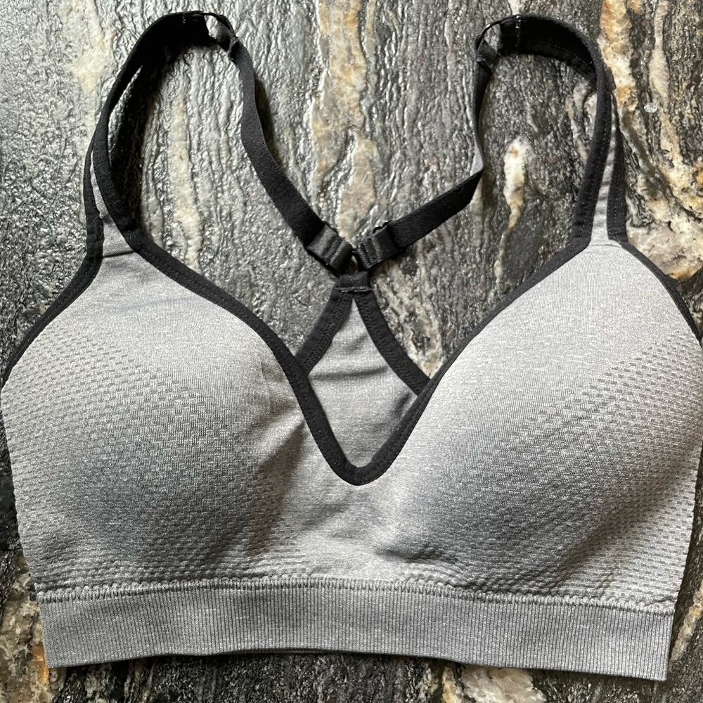 Gray Sports Bra